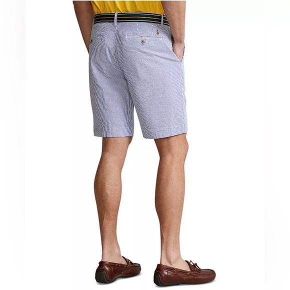 Polo Ralph Lauren Men's 9-1/4-Inch Stretch Classic-Fit Seersucker Shorts Size 33 - Picture 2 of 4